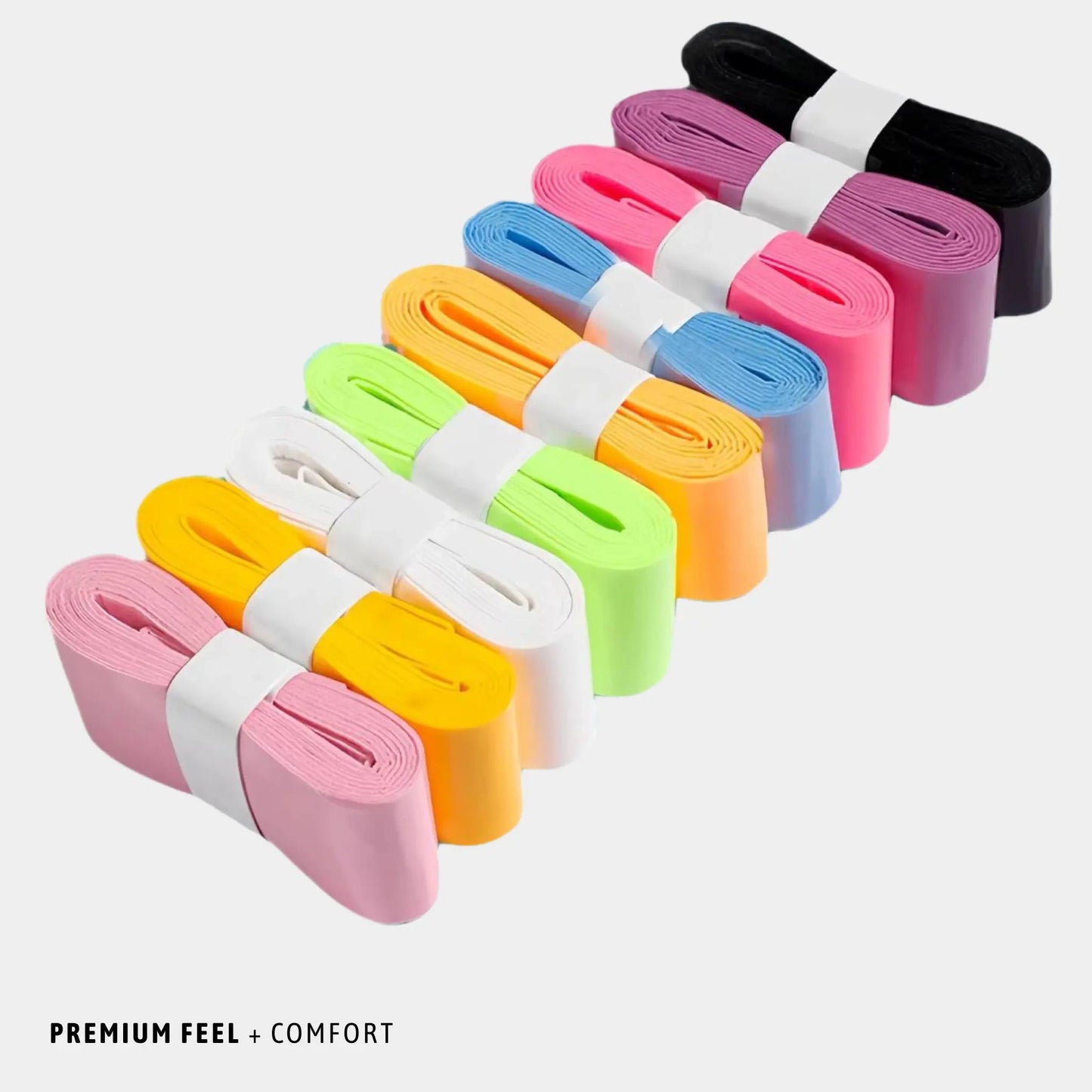 WrapGrip  Premium Pickleball Paddle Grip Overgrip Wrap 8-Pack Assorted Colors